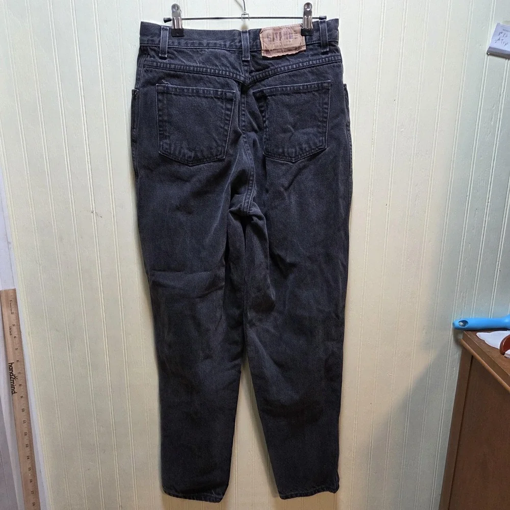 Gitano Jeans Womens‎ 10 Gray Charcoal Wash Tapered 100% Cotton Denim Pants